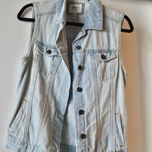 Forever 21 Light-Wash Jean Vest